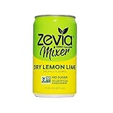Zevia Lemon Lime with Bitters, 7.5 Oz Can (12Count) Zero Calorie or Sugar, Naturally Sweetened With Stevia Leaf Extract, a Perfect Drink Mixer