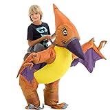 Hsctek Inflatable Pteranodon Costume Kids, Halloween Inflatable Dinosaur Costume for Kids, Blow Up Dinosaur Costume for Girls Boys