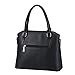 LINGTOM 3 pieces Lady Womens PU Leather Shoulder Bags Top Handle Cross Satchel Handbag Set,Black