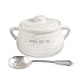 Mud Pie Bake Bean 3 Piece Pot Set,White