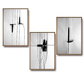 3 Piece Framed Canvas Wall Art for Living Room, Bedroom Buildings Theme Canvas Prints for Home Decoration Ready to Hang - 16"x24"x3 Panels