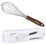CHEFMADE 11-Inch Whisk With Non-slip Handle, Non-stick 18/8 Stainless Steel Egg Beater, FDA Approved For Kitchen Baking Mixing