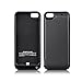 Battery Case, SQDeal 4200mah Rechargeable External Battery Portable Charging Case Protective Cover Juice Power Bank Charger for iPhone 5 5S 5C SE (Black)