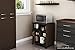 South Shore, Chocolate 4-Door Storage Pantry with Adjustable Shelves