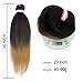 Dorsanee Ombre Honey Blonde Braiding Hair Pre Stretched 20 Inch 8 Packs Braiding Hair Extensions for Crochet Box Braids Twists Locs Hair Itch Free Soft Yaki Texture Hot Water Setting (20inch,#1B/27)