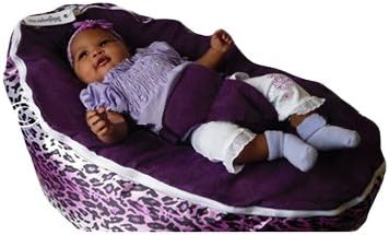 Babybooper Baby BeanBag,s, Leopard Grape Top, 4 Count