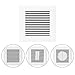 4 Inch Suqare Louvered Vent Covers, HG Power 4