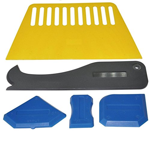 Morecome Silicone Spreader Spatula Scraper Cement Caulk Removal Tool (5pcs) - Thumbnail 4