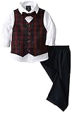Nautica Baby Boys' Mini Tartan Vest Set, Navy, 18 Months