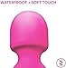 Wand Vibrator | Vibrating Dildo | Masturbator by Something Sexy, Dual Tip Motor with 3 Speed, 7 Unique Powerful Vibrating Selections Per Tip, Unique Antibacterial Silicone, USB Rechargeable Super Pink