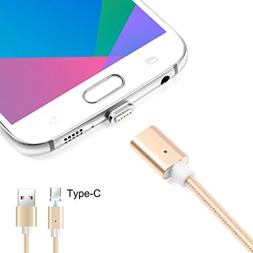 Yamissi USB-C 3.0 Detachable Magnetic Charging Adapter Cable, 2.1A Fast Quick Charging Data Transfer Reversible USB Cable for Type-C NS Nintendo Switch - GOLD