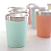 Double Wall 8 oz Tumbler - Stainless Steel Kids and Toddler Cups - Toxic-Free, Unbreakable, 18/8 Steel, 2-Pack (Mint)