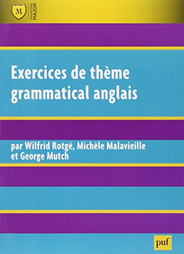 Exercices de thème grammatical anglais
