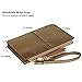 Befen Soft Leather Wristlet Phone Wristlet Wallet Clutch with Wrist Strap/Card slots/Cash pocket- Fit iPhone 6S Plus/Samsung Note 5 - Bronze