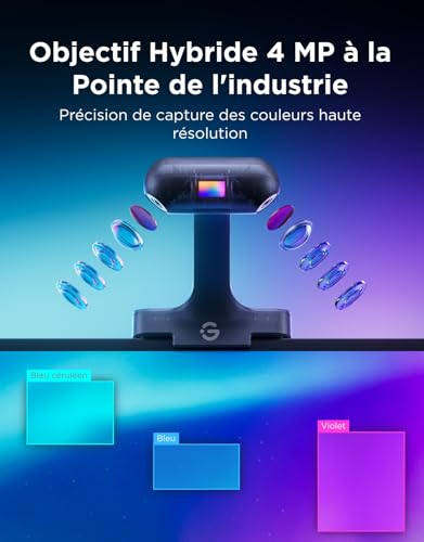 Govee Rétroéclairage TV LED 3 RGBWIC avec Double Caméra 4 MP, Ruban LED de 3,6m synchronisé avec l'écran pour TV 55-65", 60 LED/m, Filtre AI Cinéma, App & Voix, Compatibilité Matter/Alexa