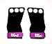 Bear KompleX 3 Hole Leather Hand Grips for Workouts, Pull-ups, Weightlifting, WOD Gymnastics, Crosstraining Palm Grips with Wrist Wraps, Hand Protection from Rips and Blisters,1 Pair