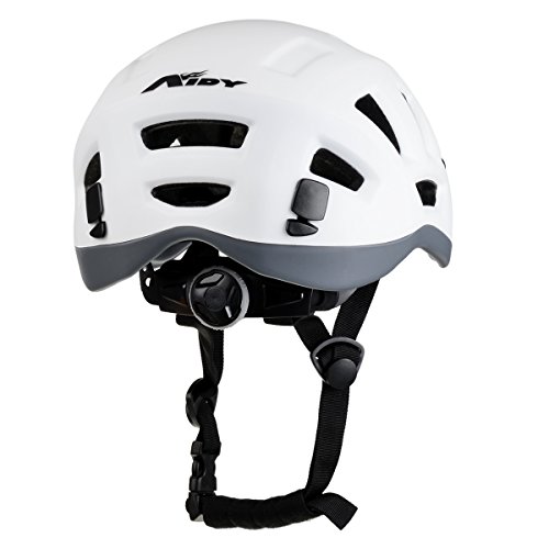 Outdoor Helmet Multifunctional Adjustable Helmet for Mountain Recreational Cycling Rock Climbing - White
