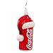 Kurt Adler 4-1/2-Inch Glass Coca-Cola Can with Santa Hat Ornament