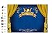 LB 7x5ft Vinyl Fabric Blue Prince Backdrop 1st First Blue and Gold Backdrop King Crown Curtain Photo Background for Baby Shower Banner Boy's Kids Event Cake Table Decor Home Decoration