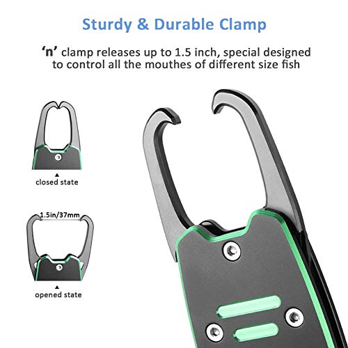 Sidomma Fishing Gripper with Scale Saltwater Fishing Gear Fishing Gifts