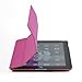 Afranker Ipad 2 / 3 / 4 Slim-Fit Folio Smart Four Fold Case Cover with Back Case Pink