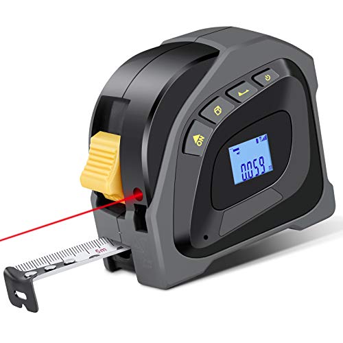 Laser Tape Measure, KOMAKE 2in1 Laser Measure 131.2Ft, Tape Measure