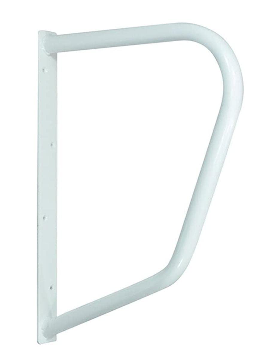 Aidapt White Safety Outdoor Indoor 25" (640mm) D Shape Grab Bar Hand Rail Support Aid