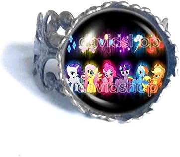Handmade Fashion Jewelry Rainbow dash My Little Pony Friendship Is Magic Ring Cosplay Charm Art Cute Gift