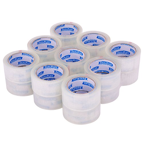 Tangkula Clear Packing Tape Rolls 2" x 110 Yards (330') Heavy Duty Shipping Packaging Tape Office Home Use Moving Adhesive Carton Box Sealing Tape