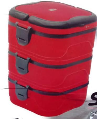 sakoraware Rakhi Special Swift -3 Steel Container Adjustable Tiffin/Lunch Box for Home/Brother/Sister (Colour May Vary)