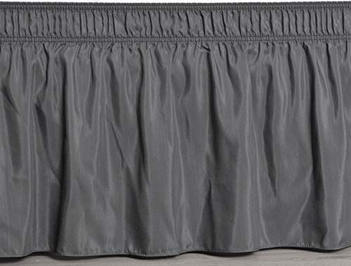 Biscaynebay Wrap Around Bed Skirts Elastic Dust Ruffles, Easy Fit Wrinkle and Fade Resistant Solid C - //medicalbooks.filipinodoctors.org