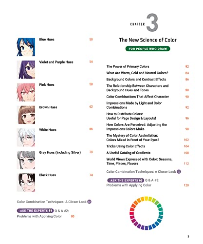 Anime & Manga Digital Coloring Guide: Choose the Colors That Bring Your Drawings to Life! (With Over 1000 Color Combinations) 3