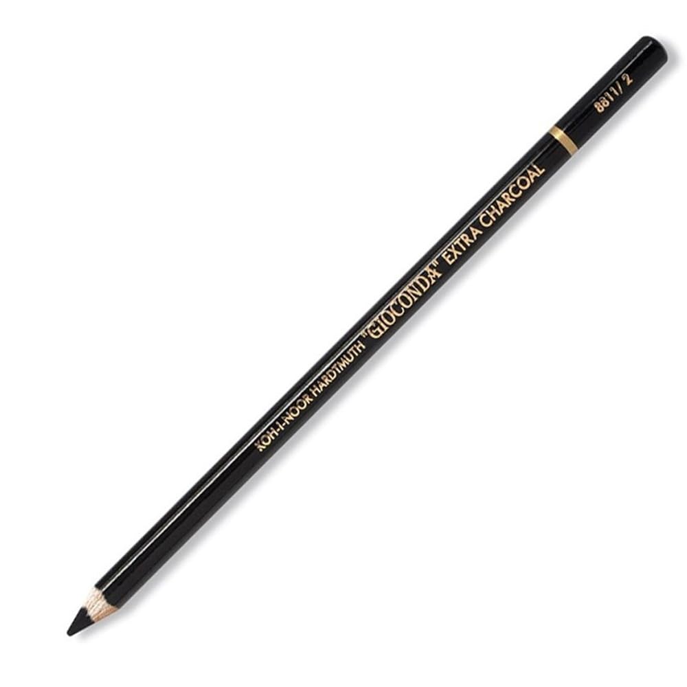 KOH-I-NOOR gradational Extra Charcoal in Pencil 8811 2, Black, 1.6 x 17.5 x 4.7 cm