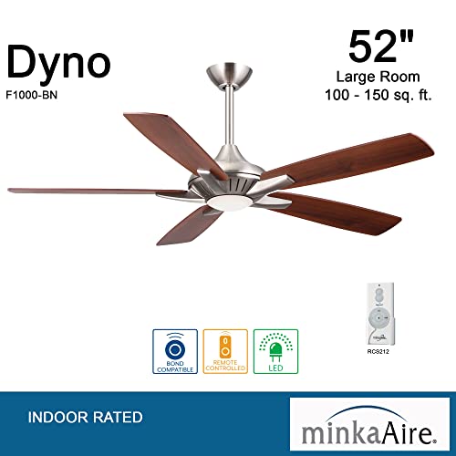 MinkaAire F1000BN Dyno 52 Inch Indoor Ceiling Fan with Integrated LED