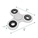 EXHEED X2 Fidget Spinner Prime (2 Pack Black White) Best Hand Fidgeter Relief Toy Spinners for Kids, Adults helps Hand Eye Coordination, Anxiety, Stress Relief, ADHD- USA Seller Top Quality Material