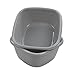 Begale 16 Quart Gray Wash Basin for Kitchen, Bathroom and Laundry Room, Set of 2