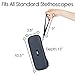 Vive Precision Stethoscope Hard Case - Protective Carry Cover with Handle - Travel Holder for Sphygmomanometer - Fits 3M Littmann Classic III, Lightweight II S.E, MDF Acoustica Deluxe