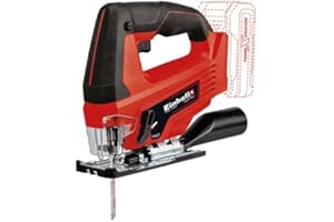 Einhell 4321235 Cordless Variable Speed Jigsaw 18V TC-JS 18 Li-Solo (18V, 2900 SPM, 1" Stroke, Tool-Free Blade Change, Batter