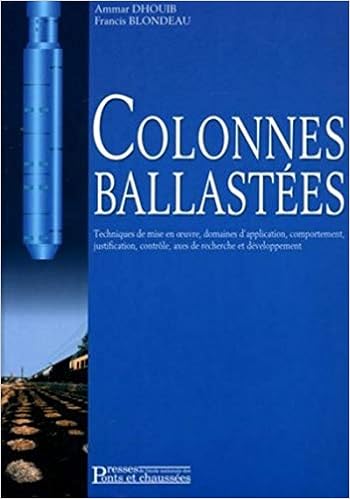 Colonnes Ballastees Techniques De Mise En Oeuvre Domaines D Application Comportement Justification Controle Axes De Recherche Et Developpement Amazon Fr Dhouib Ammar Blondeau Francis Livres