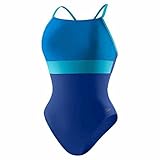 Speedo Women's Ultraback Racerback Athletic Training One Piece Swimsuit, 8 - Atlantic Blue