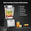 Blender-Smoothie-Makers-2000W-Food-Processor-with-8-Adjustable-Speed-4-Preset-Programs-Removable-Stirring-Rod-2-Litre-BPA-Free-Jug-8-Sharp-Blades-with-30000-RPM-High-Speed-for-Ice-Nut-Fruit-Vegetable Blender Smoothie Makers 2000W Food Processor with 8 Adjustable Speed 4 Preset Programs Removable Stirring Rod 2 Litre…