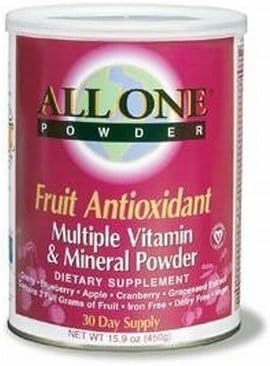 All One Nutritech Fruit Antioxidant Multiple Vitamin and Mineral Powder -- 15.9 oz by Nutritech