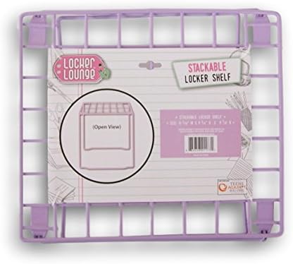 Locker Lounge Stackable Locker Shelf - 11 3/16 x 9 3/4 x 9 7/8 Inches (Purple)