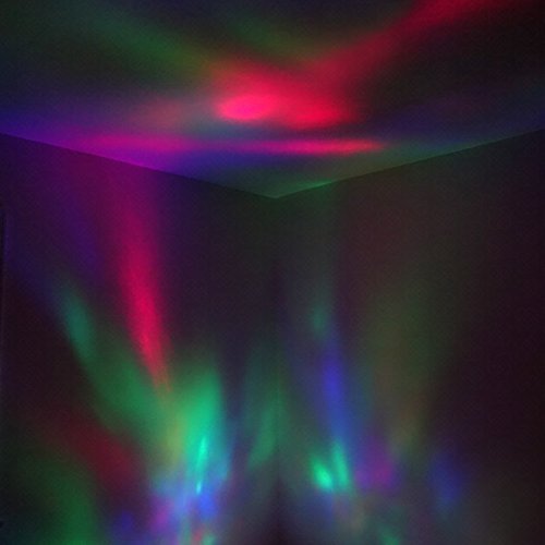 Deneve Night Light Projector, Mood Lighting Lamp Trippy Ambient Color Changing LED for Baby Teens Boys Girls Starry Galaxy with Music Player