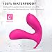 Wearable G-spot clit Vibrator - Remote Control Vagina Anal Dildo Stimulator with 9 Power Vibrations,Magnetic Rechargeable & Waterproof Massager Masturbation Sex Toys for Woman Couples