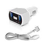GISSARAL GISCCA-AM2 90W Laptop Car Charger for 2012 to 2015 Retina MacBook Pro MacBook Air and MacBook; Dual USB Quick Charge for Apple or Android Smartphones and Tablets