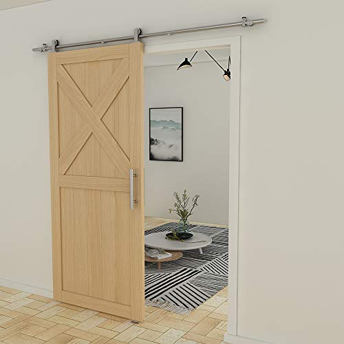 JUBEST 12" Push Pull Door Handle Stainless Steel,Double Sided H Shape