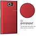 kwmobile Case Compatible with BlackBerry Priv - Hard Plastic Anti Slip Grip Shockproof Phone Cover - Red Matte