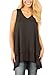 Bdcoco Women's Sleeveless V Neck Flowy Tank Tops Modal Tunics