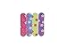 Spa Party Supplies for Girls - Mini Emery Boards (12), Colored Hair Clip Braids (12), Body Jewels (12), Nail Decal Sets (12), Pink Cello Bags (12) and Facial Recipes, Total 61 Pieces
